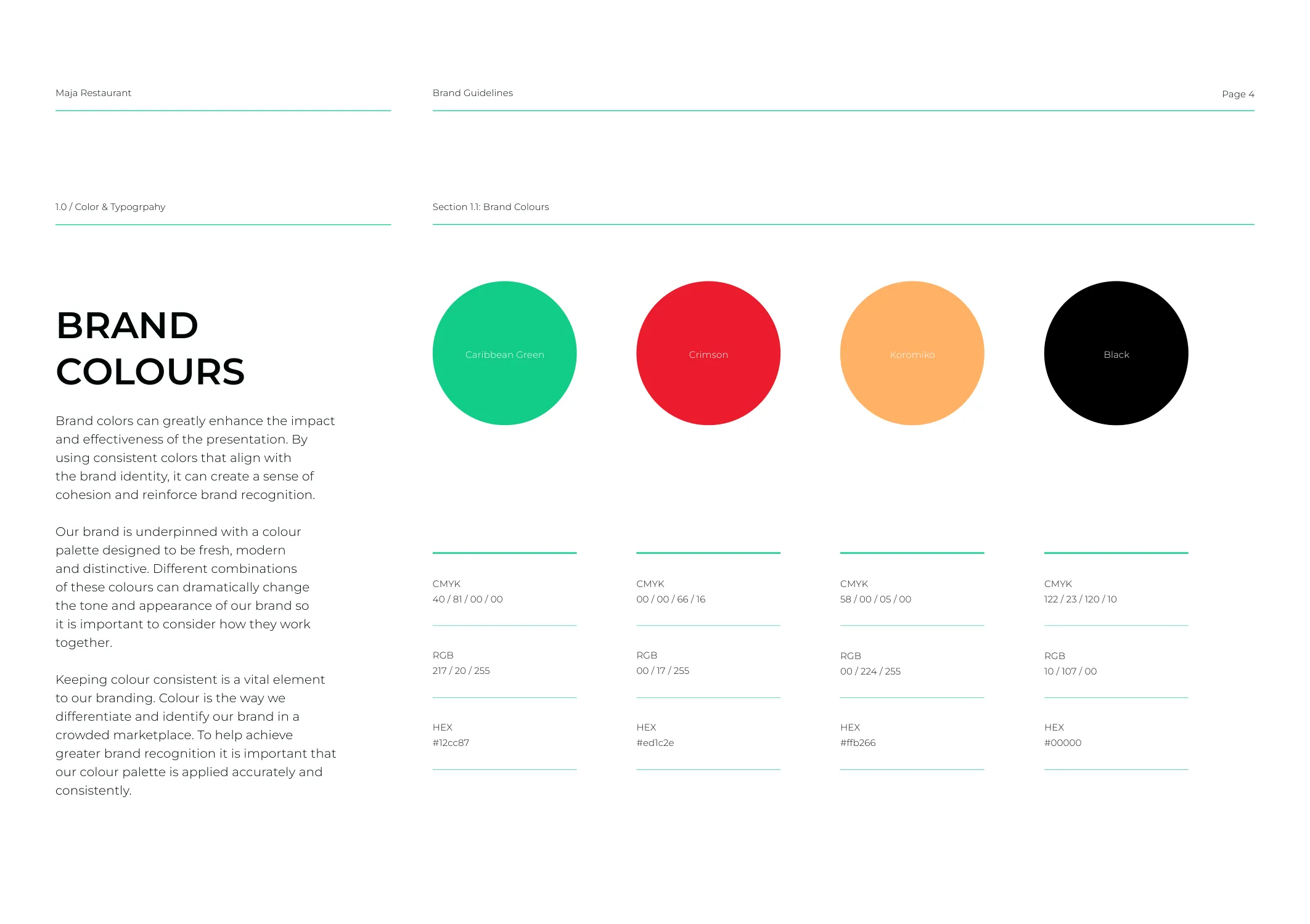 Maja Restaurant brand identity 7